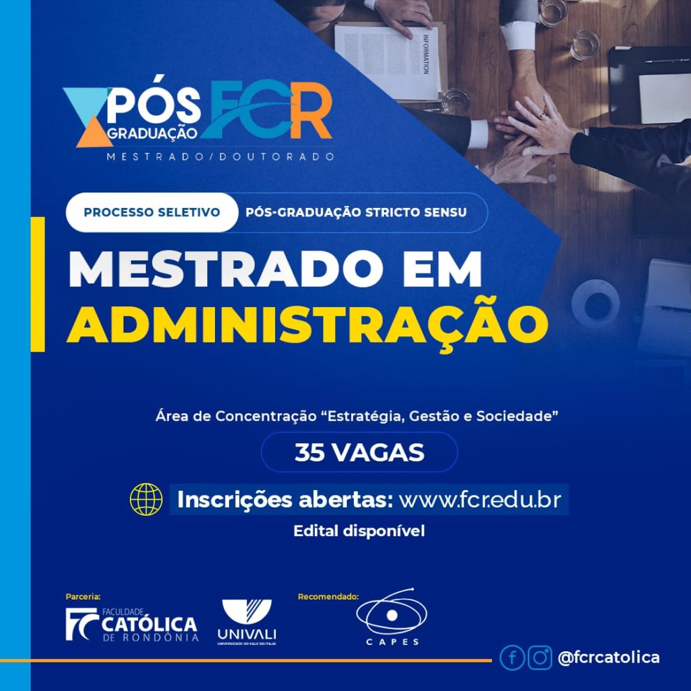 Programas de Pós-Graduação da UFMS abrem inscrições para mestrado e  doutorado até dia 20 - CROMS