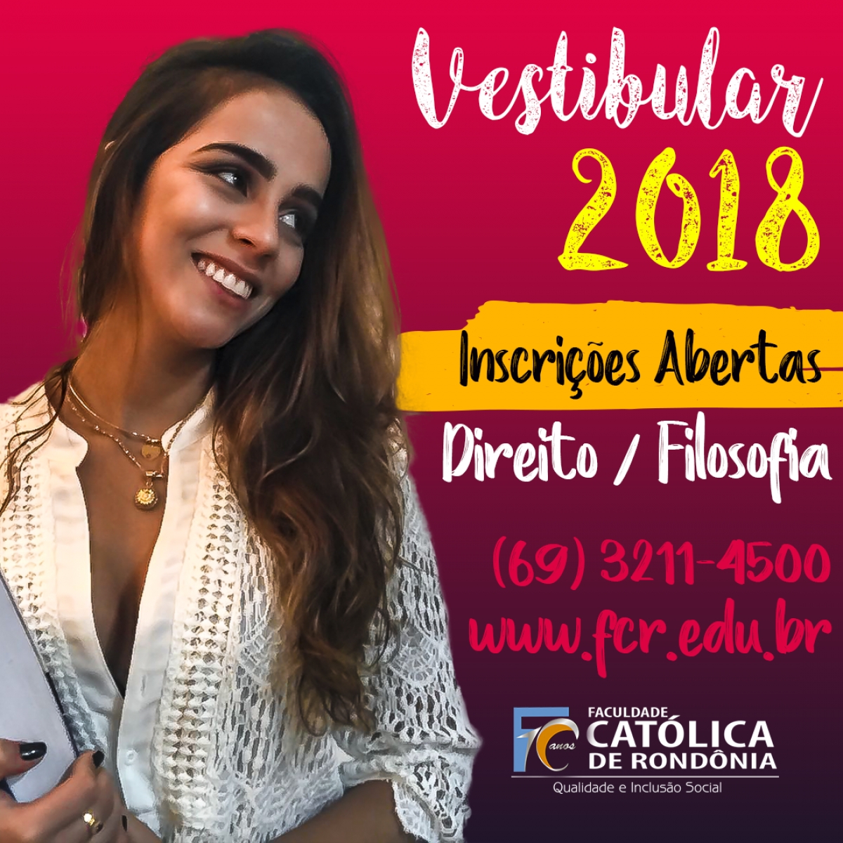 Inscrições Abertas Para O Vestibular 2018.1 - Faculdade Católica De ...