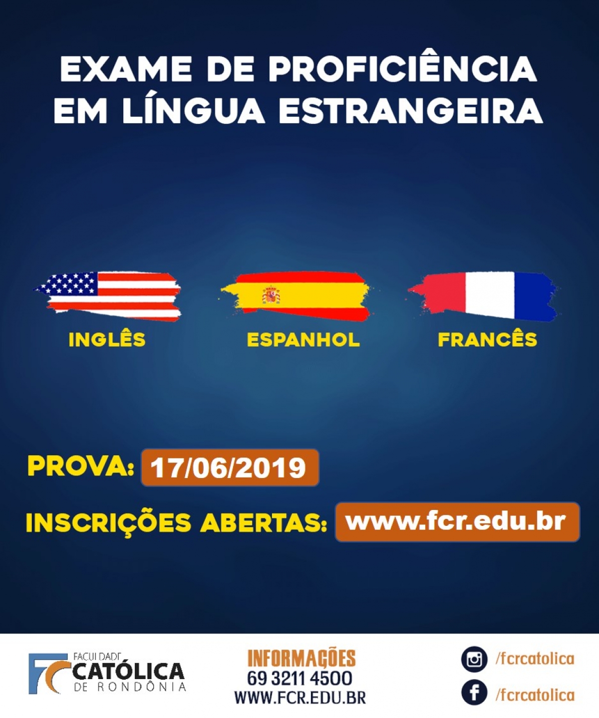 Inscrições Abertas Para O Exame De Proficiência Em Línguas Estrangeiras ...