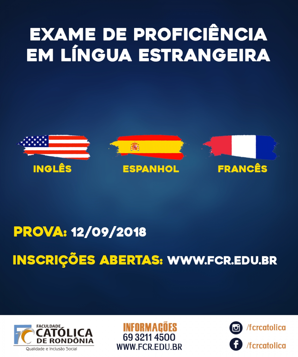 Inscrições Abertas Para O Exame De Proficiência Em Línguas Estrangeiras ...